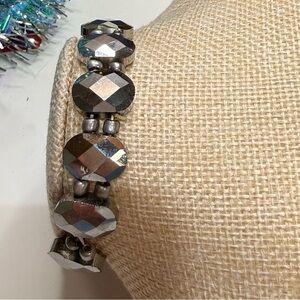 Silver Beaded Bracelet